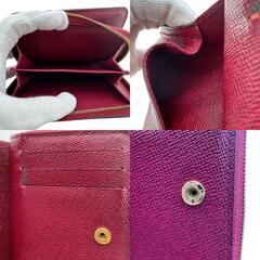 ルイヴィトン LOUIS VUITTON 二つ折り財布 モノグラム ポルトフォイユ・ルー M82377 ピンクの画像