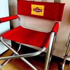 リプトン　　折りたたみアウトドアチェアー　軽量　大きめサイズの画像