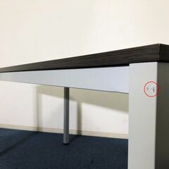 ミーティングテーブル OC-MTC1575-DB 脚部底アジャスター付き ダークブラウン シンプルデザイン作業机・会議テーブル・ワークデスクの画像