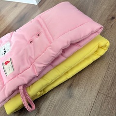 防災頭巾　小学校　ピンク　イエロー　2つセットの画像