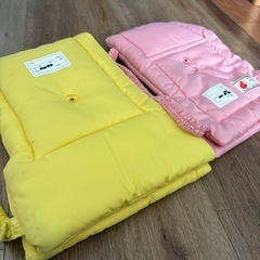 防災頭巾　小学校　ピンク　イエロー　2つセットの画像