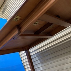 収縮式ダイニングテーブル 木製テーブル 机 ダイニングテーブルの画像