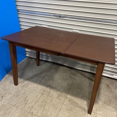 収縮式ダイニングテーブル 木製テーブル 机 ダイニングテーブルの画像