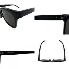 イヴサンローラン YVES SAINT LAURENT サングラス YSLロゴ SLM40/F ブラックの画像