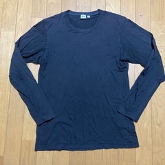 UNIQLO 3枚セット ブラック 長袖カットソー ロングTシャツ Mサイズの画像