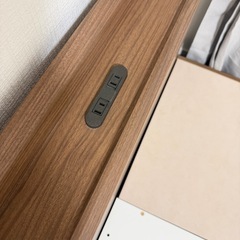 ベッドフレーム　　ニトリ　コンセント付きの画像
