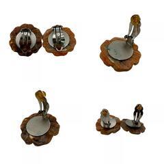 シャネル CHANEL イヤリング カメリア 97P ベージュの画像