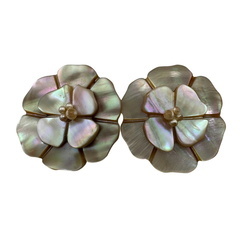 シャネル CHANEL イヤリング カメリア 97P ベージュの画像