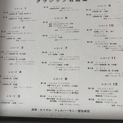 レコード（日本のメロディ、クラシック名曲集）の画像