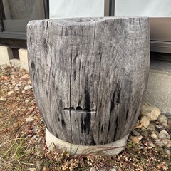 【現品のみ】臼（うす）の椅子　エクステリアにもの画像