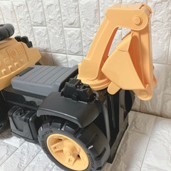 使用品 メガブロック 乗れるショベルカー　の画像