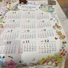 2026 ピーターラビット卓上カレンダーと壁掛けカレンダーの画像