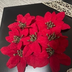 クリスマス　飾り　ポインセチア　IKEA MALMAの画像