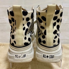コンバース ダルメシアン柄 厚底 US5 24cmの画像