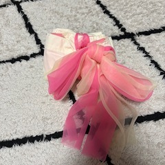スリコ　エコバッグ　リボン付き　チュール素材の画像