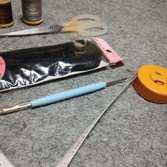 ミシン糸などの画像