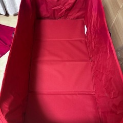 未使用に近い✨コールマン アウトドアワゴン レッド キャリーカートの画像