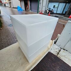 収納　プラボックス　3段　無印良品 ?　サイズ約55×44cm高さ67.5cm　ek-690ged-12の画像