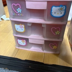 キティちゃん　収納ボックス　引き出し　A4サイズ程度の画像