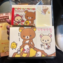 リラックマ　メモ帳　便箋レターセット　　の画像