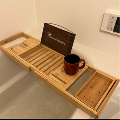 【バスタブトレー】竹製　調整可能の画像
