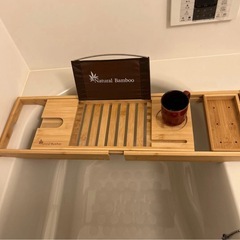 【バスタブトレー】竹製　調整可能の画像