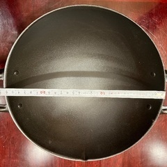 ［未使用］中華鍋 鉄製 26cm 両手鍋 ＊錆ありの画像
