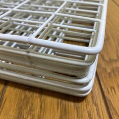 【中古/長期保管品/お引取り限定】■ワイヤーネット10枚セット■ホワイト■W330mm×L620mm■の画像