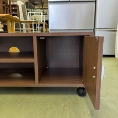 【リサイクルショップ ピカソ 小松原】📺✨キャスター付き木目調テレビボード（幅85cm・32インチ対応）✨★1019★の画像
