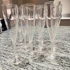 SOLD！米国購入　プラスティック製　シャンパングラス11個の画像