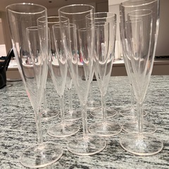 SOLD！米国購入　プラスティック製　シャンパングラス11個の画像