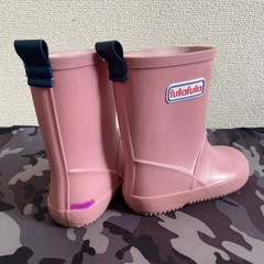 futafuta ピンク 長靴　14cmの画像