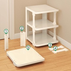 【美品】黒色 シューズラック 壁掛式  5足用の画像