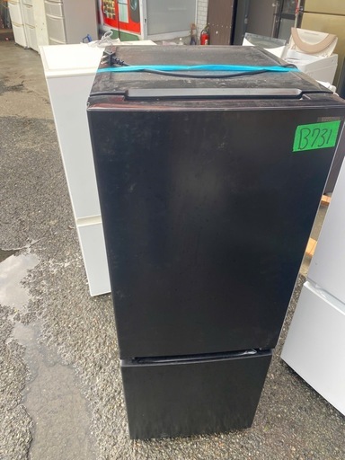 NO B731?福岡市内配送設置無料✨?yselect YRZF15J ヤマダオリジナル ２ドア冷蔵庫 (156L・右開き) ブラック