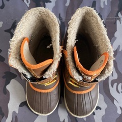 冬用キッズブーツ ブラウン17cmの画像