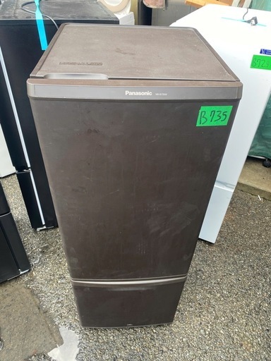 パナソニック2ドア冷蔵庫 ブラウンカラー 程よい大きさの170L