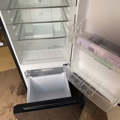 NO B733🌈福岡市内配送設置無料✨🌈ハイセンス 【右開き】154L 2ドア ノンフロン冷蔵庫 エディオンオリジナル ダークブラウン HR-G1501 2020ねn2020年の画像