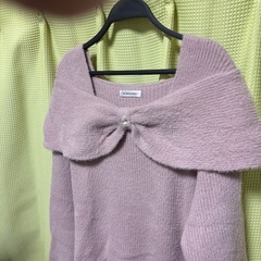 新品未使用　リボンニットの画像