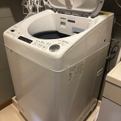 SHARP 洗濯機 乾燥機 ES-TX8E 8kg 乾燥機能　2020年製の画像