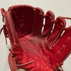 Wilson® stuff ウィルソン スタッフ 軟式 投手用グローブ Redの画像