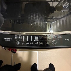 ハイセンス　Hisense 5.5kg 2018年　縦型　洗濯機　黒の画像