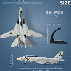 スタンド付き　1/72 スケール　TOP GUN F-14 TOMCAT レトロの画像