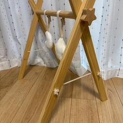 【値下げ中】　美品 puppapupo プッパプーポ　ベビージム　木製　おもちゃ　ベビー用品の画像