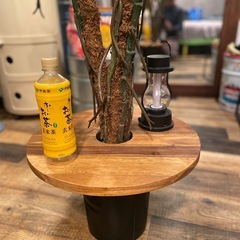 プランツテーブル付きフェイクグリーン（取引中）の画像