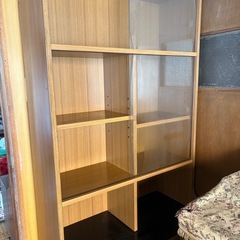 昭和レトロ　アンティーク　本棚　書棚　の画像