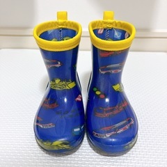 のりもの　男の子　長靴　14cmの画像