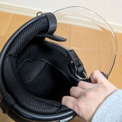 ジェットヘルメット　シールド　の画像