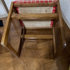 無料❗️赤チェック学習椅子DIYの画像