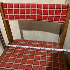 無料❗️赤チェック学習椅子DIYの画像