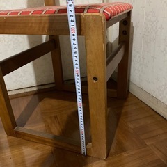 無料❗️赤チェック学習椅子DIYの画像